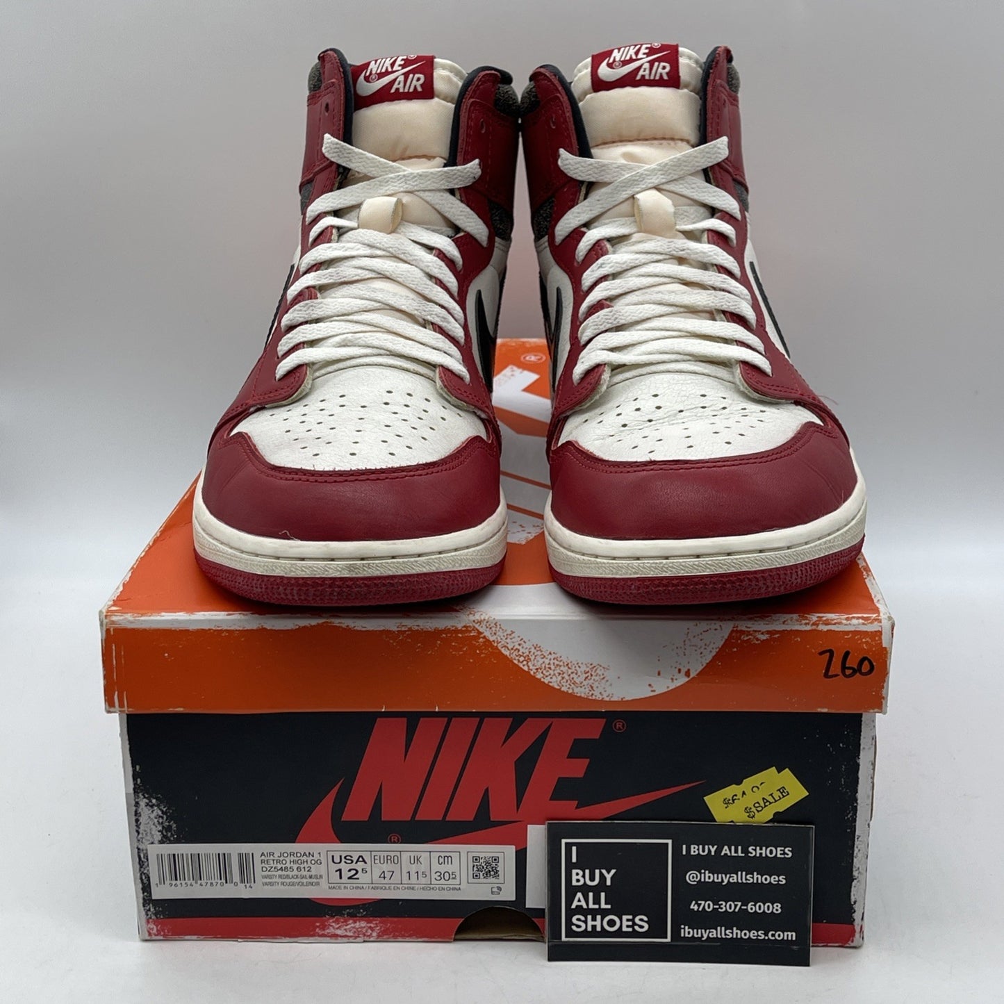 Size 12.5 - Jordan 1 Retro High OG Chicago Reimagined Lost & Found (DZ5485-612)