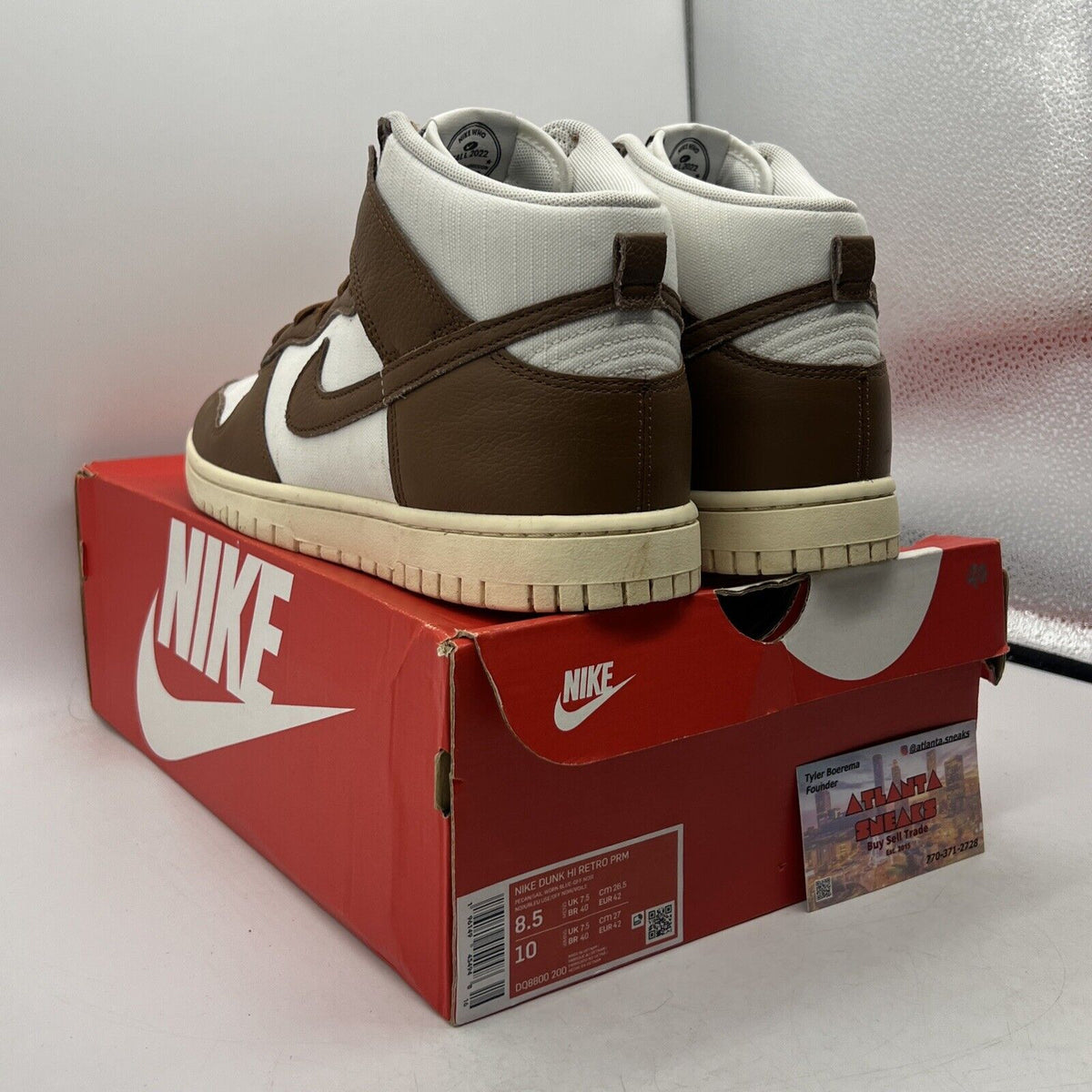 Size 8.5 - Nike Dunk Vintage High Certified Fresh - Pecan Leather (DQ8800-200)