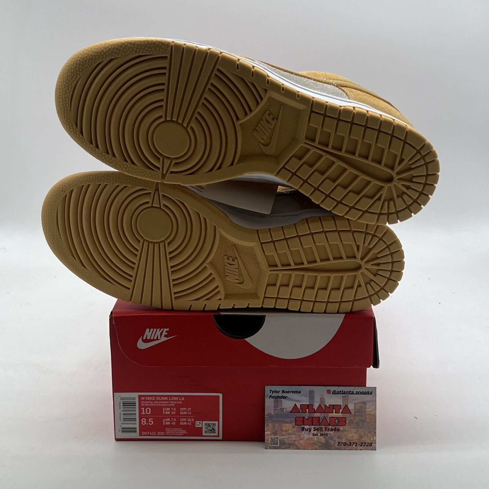 Size 10W - Nike Dunk LX Low Gold Suede (DV7411-200)