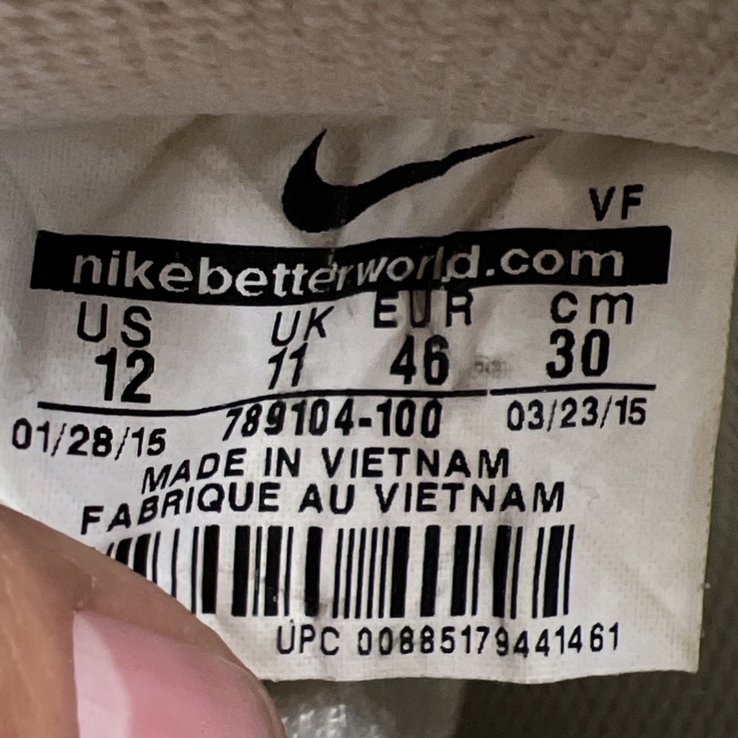 Size 12 - Nike Air Force 1 ’07 LV8 VT Low Independence Day (789104-100)