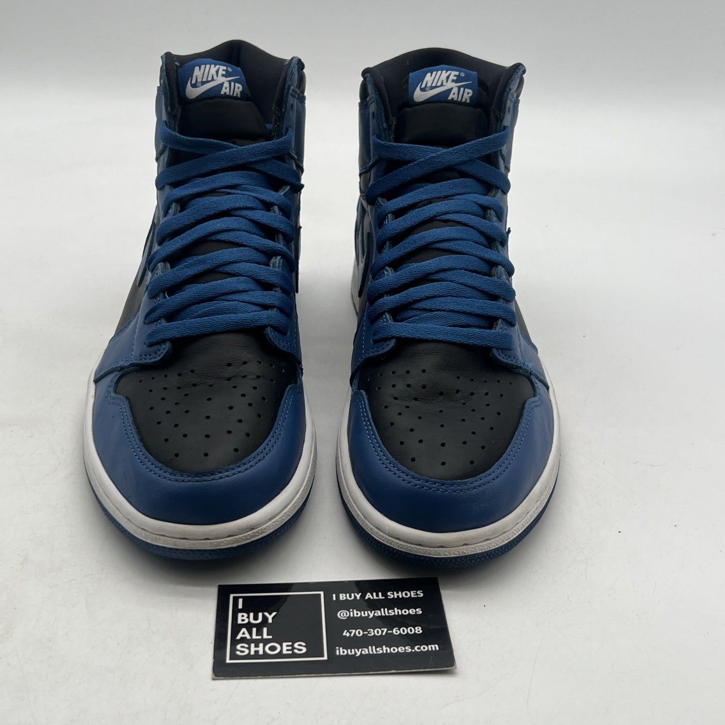 Size 10.5 - Air Jordan 1 Retro OG High Dark Marina Blue (555088-404)