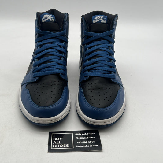 Size 10.5 - Air Jordan 1 Retro OG High Dark Marina Blue (555088-404)