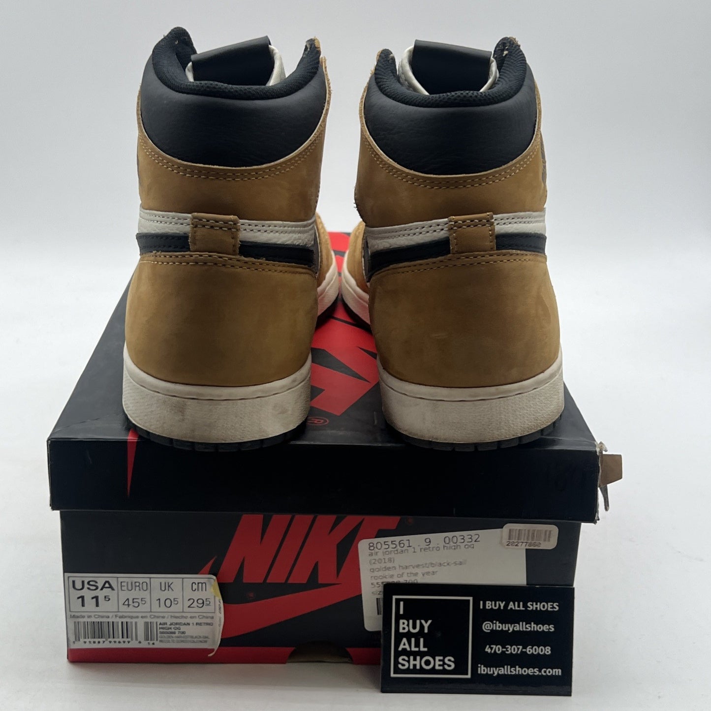 Size 11.5 - Air Jordan 1 Retro High OG Rookie of the Year 2018 (555088-700)