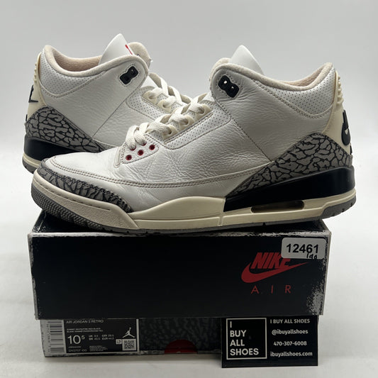 Size 10.5 - Air Jordan 3 Retro Mid White Cement Reimagined (DN3707-100)