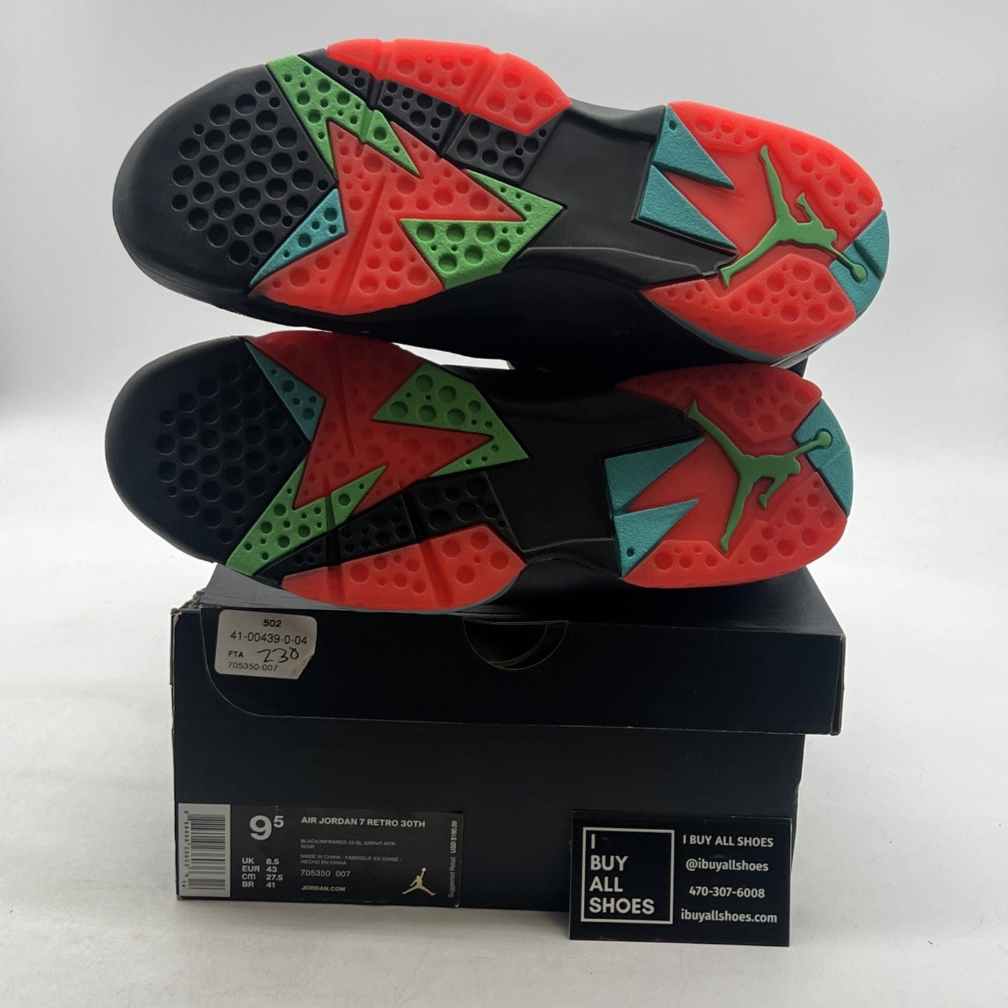 Size 9.5 - Air Jordan 7 Retro 30th Barcelona Nights (705350-007)