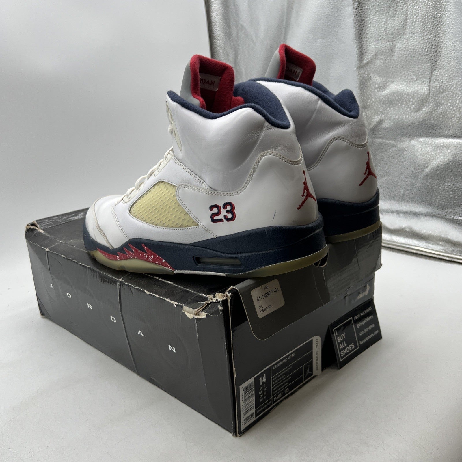Size 14 - Air Jordan 5 Retro Olympic 2011 (136027-103)