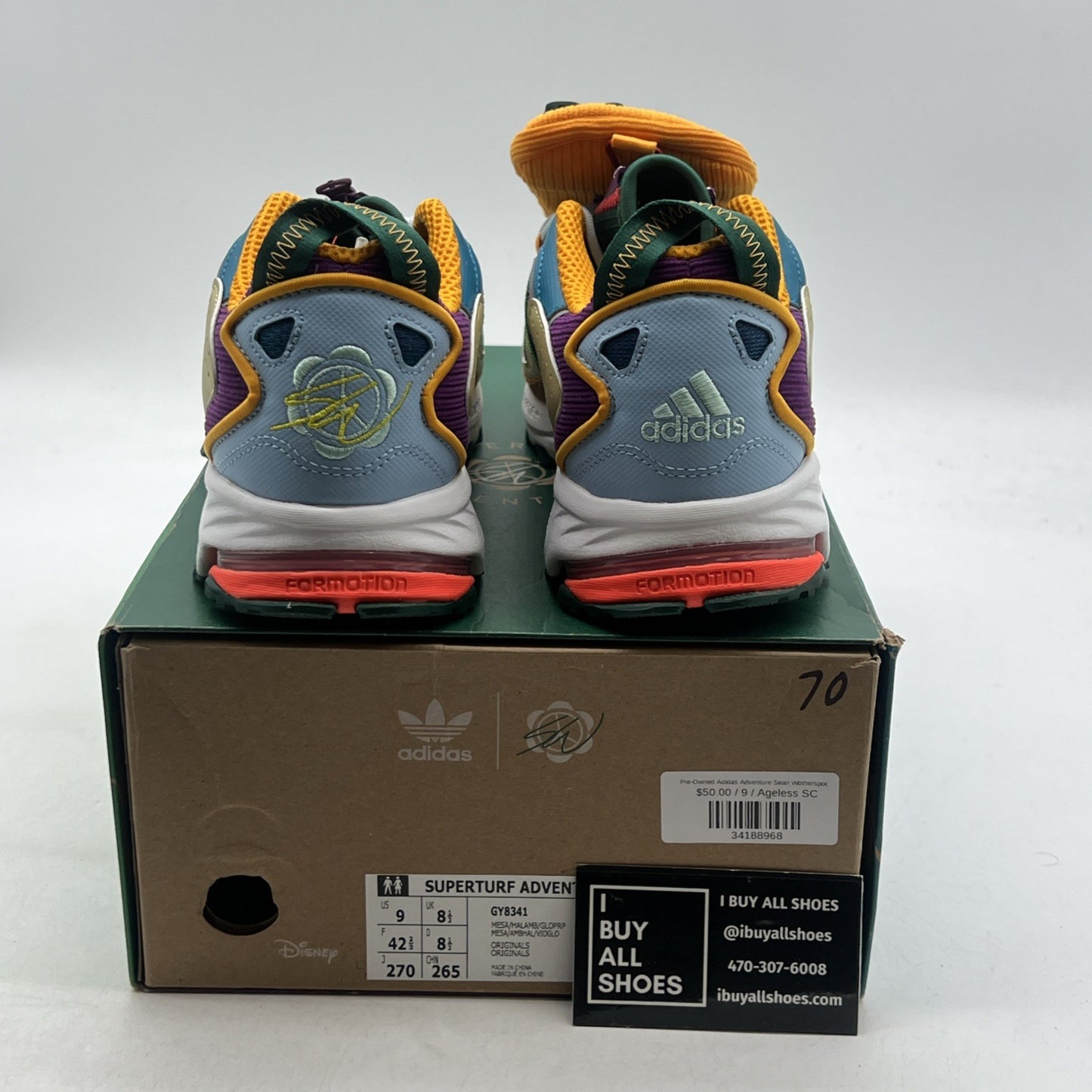 Size 9 - Sean Wotherspoon x Disney x Adidas Superturf Adventure Jiminy Cricket