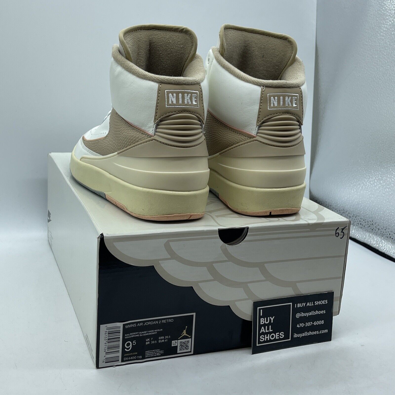 Size 9.5W - Air Jordan 2 Retro Sunset Haze Brown Leather (DX4400-118)