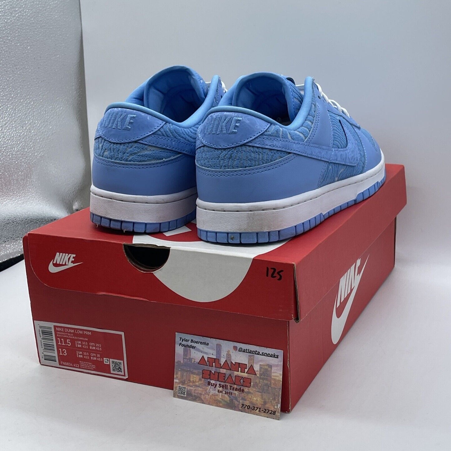 Size 11.5 - Nike Dunk Premium Low Topography - University Blue (FN6834-412)
