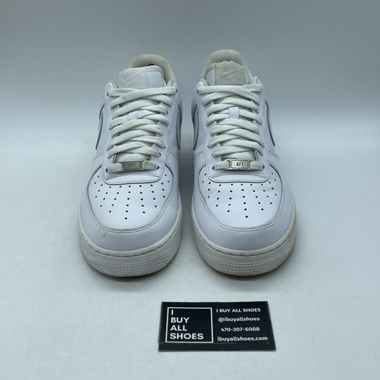 Size 9.5 - Nike Air Force 1 '07 Low Triple White (CW2288-111)