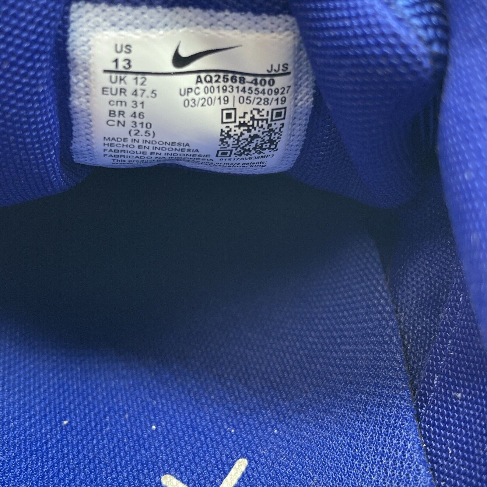 Size 13 - Nike Air Max 200 Pacific Blue White Suede Leather (AQ2568-400)