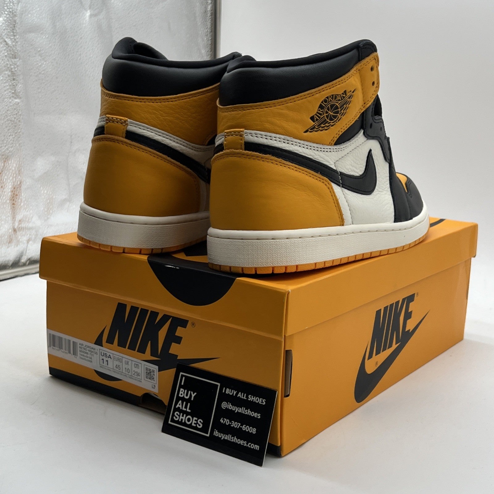 Size 11 - Air Jordan 1 Retro OG High Yellow Toe (555088-711)
