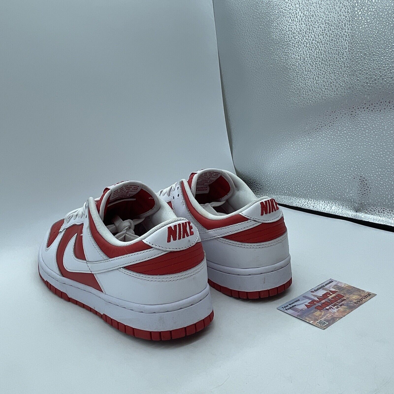 Size 9.5 - Nike Dunk Low Championship Red White Leather (DD1391-600)