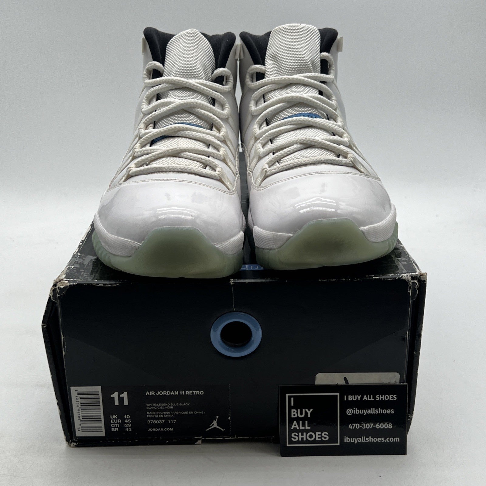 Size 11 - Air Jordan 11 Retro High Legend Blue (378037-117)
