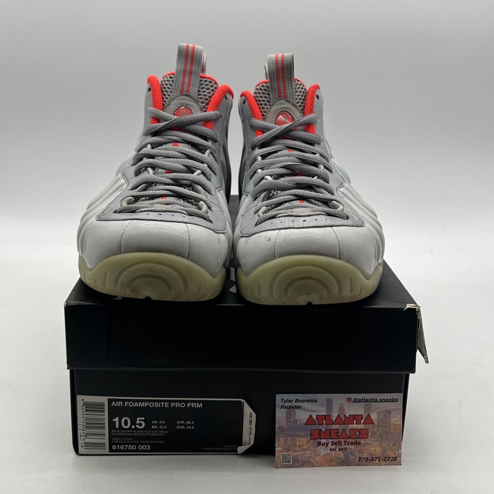 Size 10.5 - Nike Air Foamposite Pro Premium Pure Platinum (616750-003)