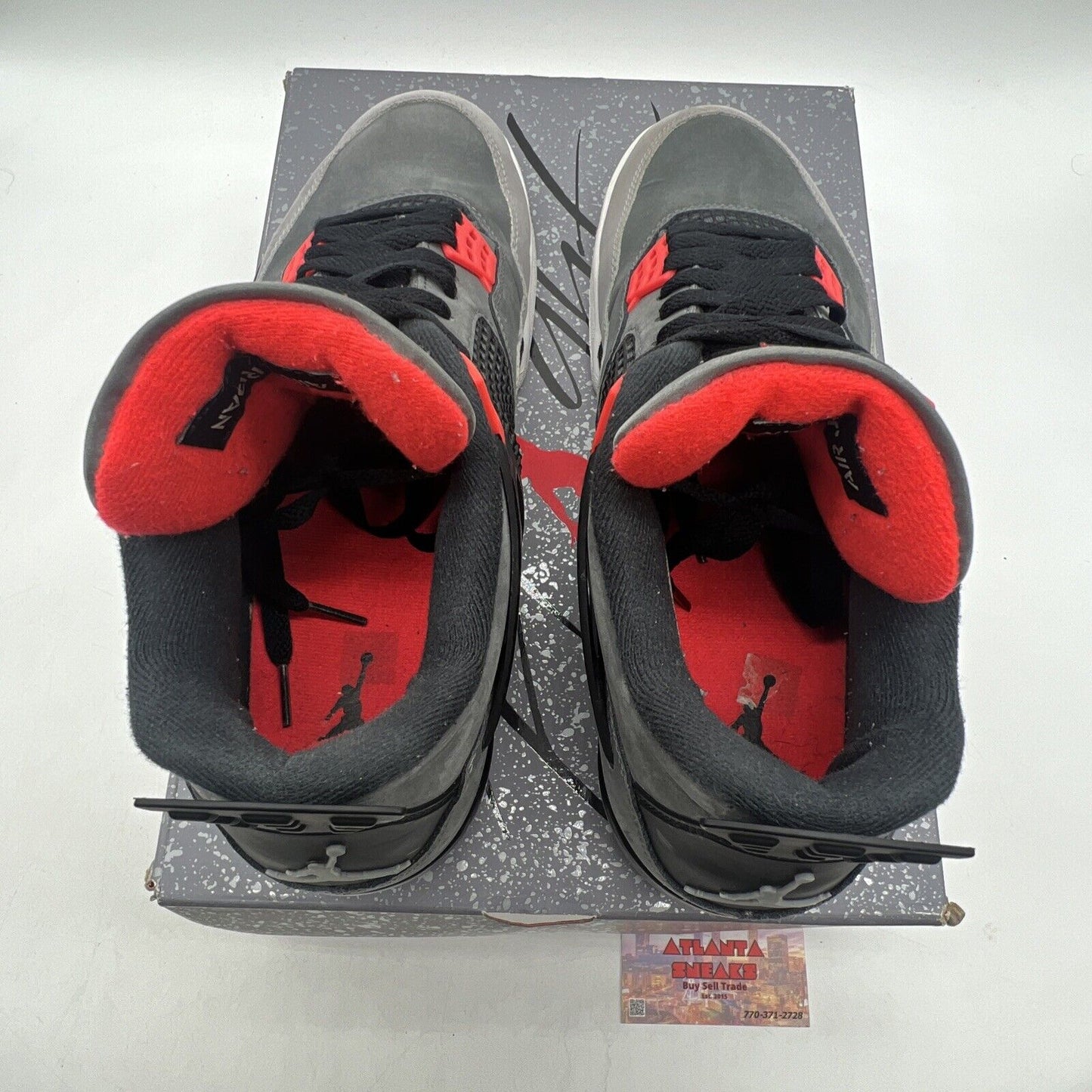 Size 11.5 - Jordan 4 Retro Mid Infrared Black Grey Suede (DH6927-061)
