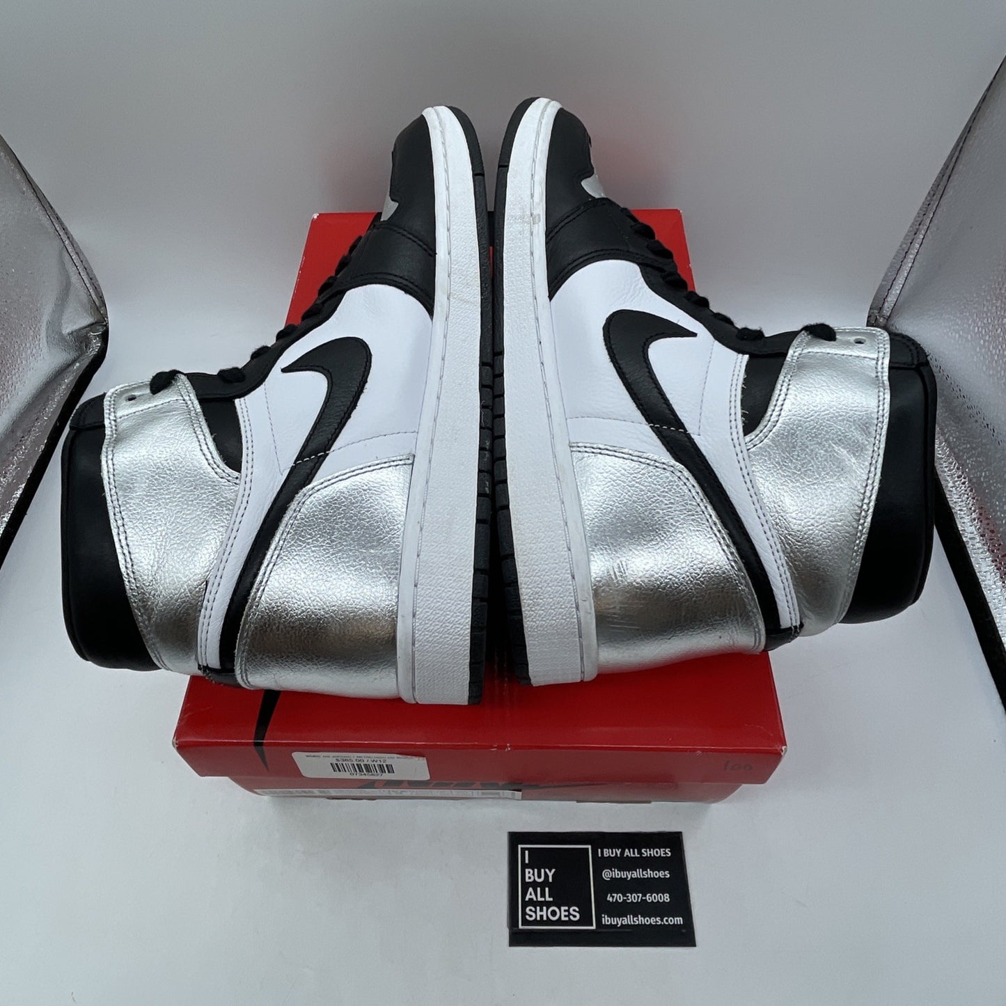 Size 12 - Air Jordan 1 High OG Metallic Silver (CD0461-001)