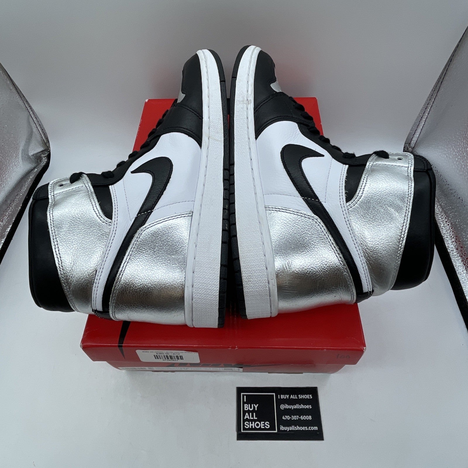Size 12 - Air Jordan 1 High OG Metallic Silver (CD0461-001)