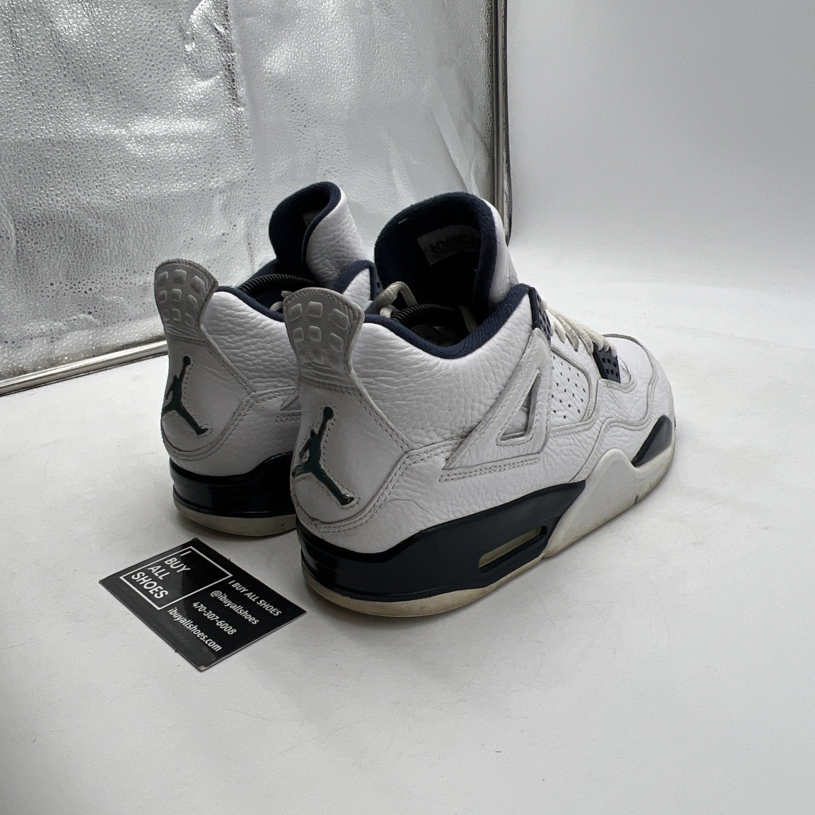 Size 9 - Air Jordan 4 Retro LS Columbia (314254-107)