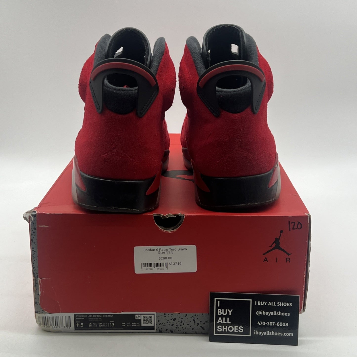 Size 11.5 - Air Jordan 6 Retro Toro Bravo (CT8529-600)