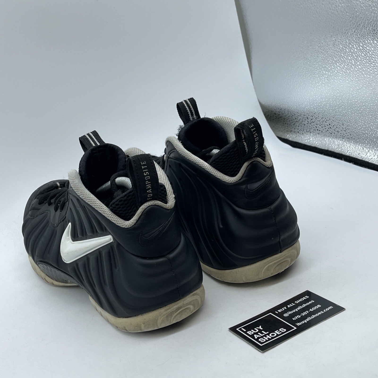 Size 11.5 - Nike Air Foamposite Pro 2016 Dr. Doom Black Leather (624041-006)