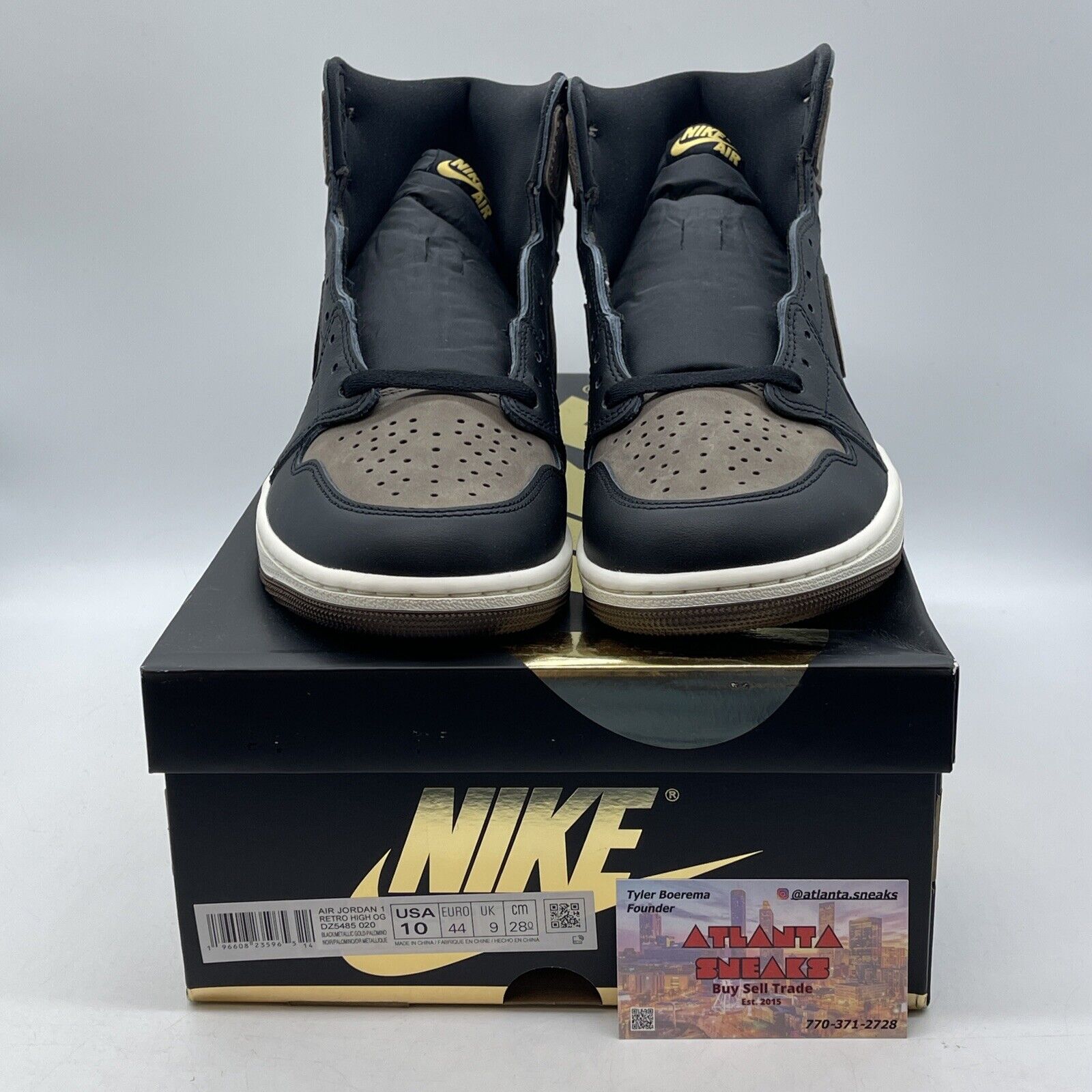Size 10 - Jordan 1 Retro OG High Palomino Brown White Black Suede (DZ5485-020)