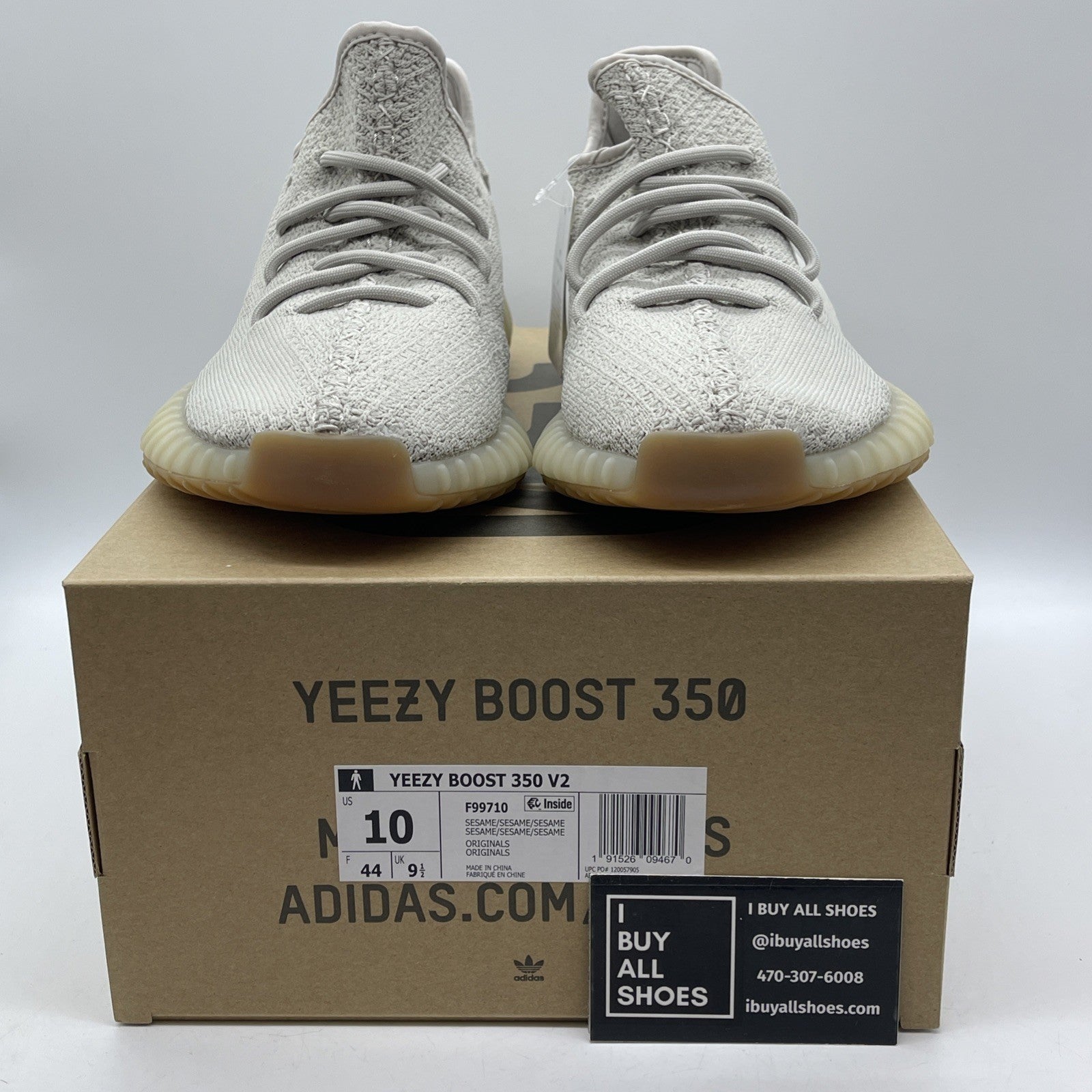 Size 10 - adidas Yeezy Boost 350 V2 Low Sesame Suede (F99710)