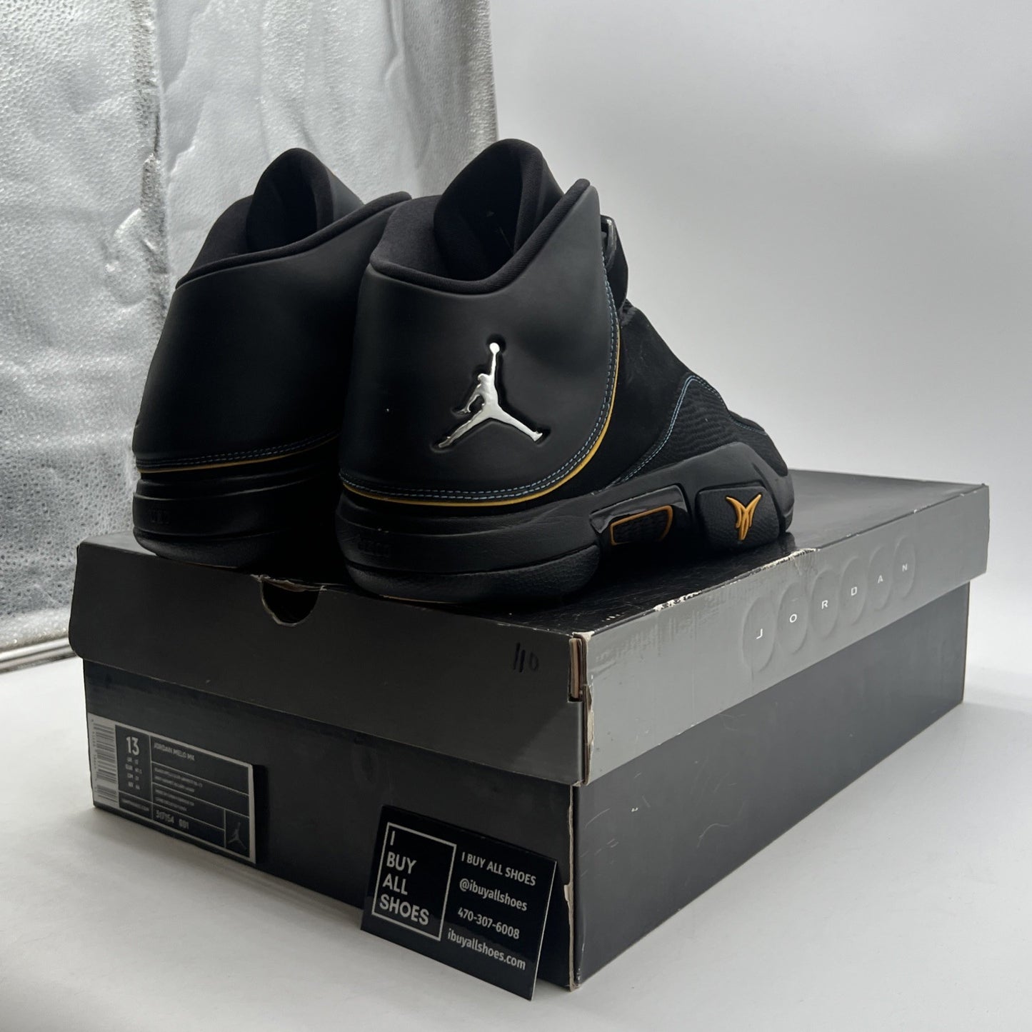 Size 13 - Jordan Melo M4 Black - (317154-001)