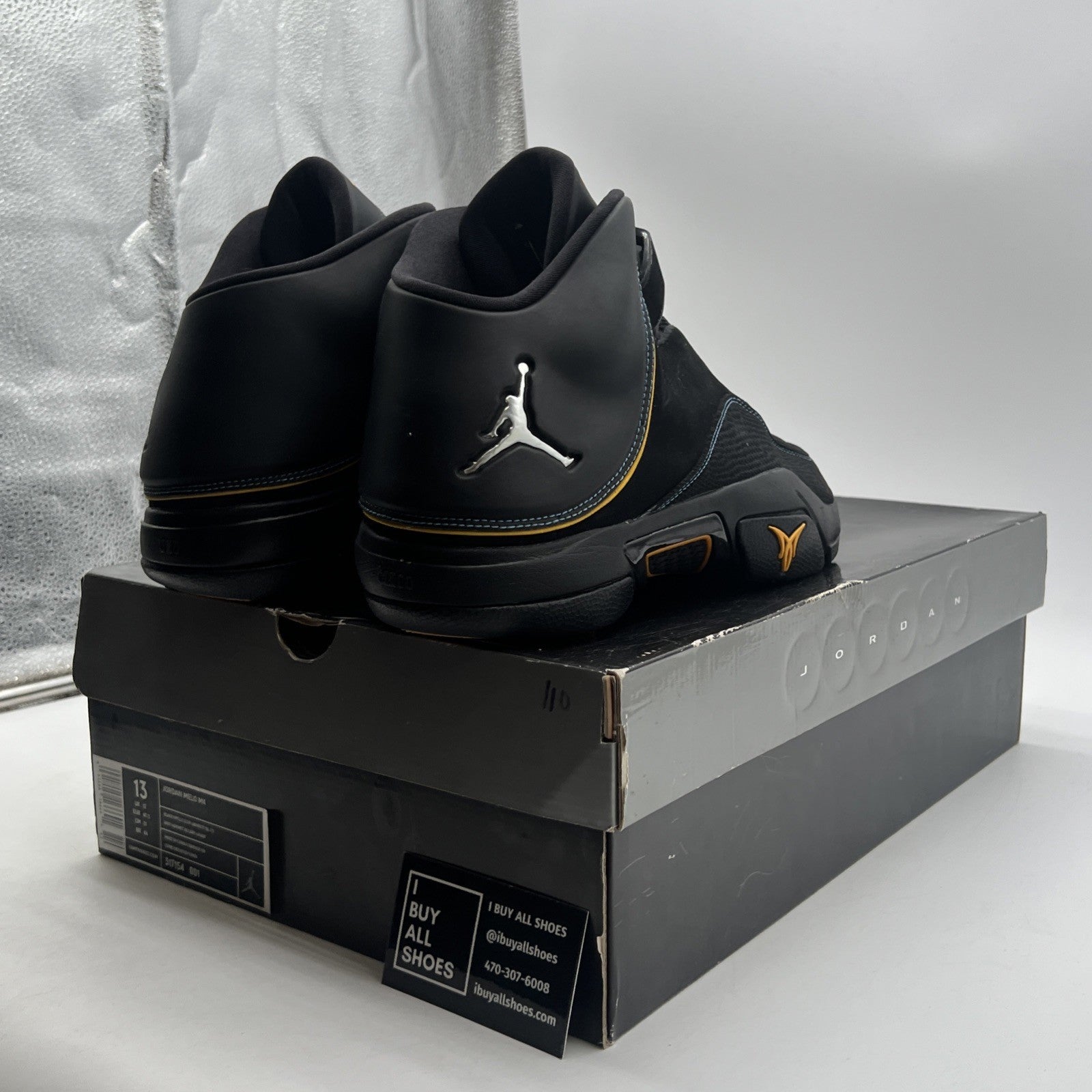 Size 13 - Jordan Melo M4 Black - (317154-001)