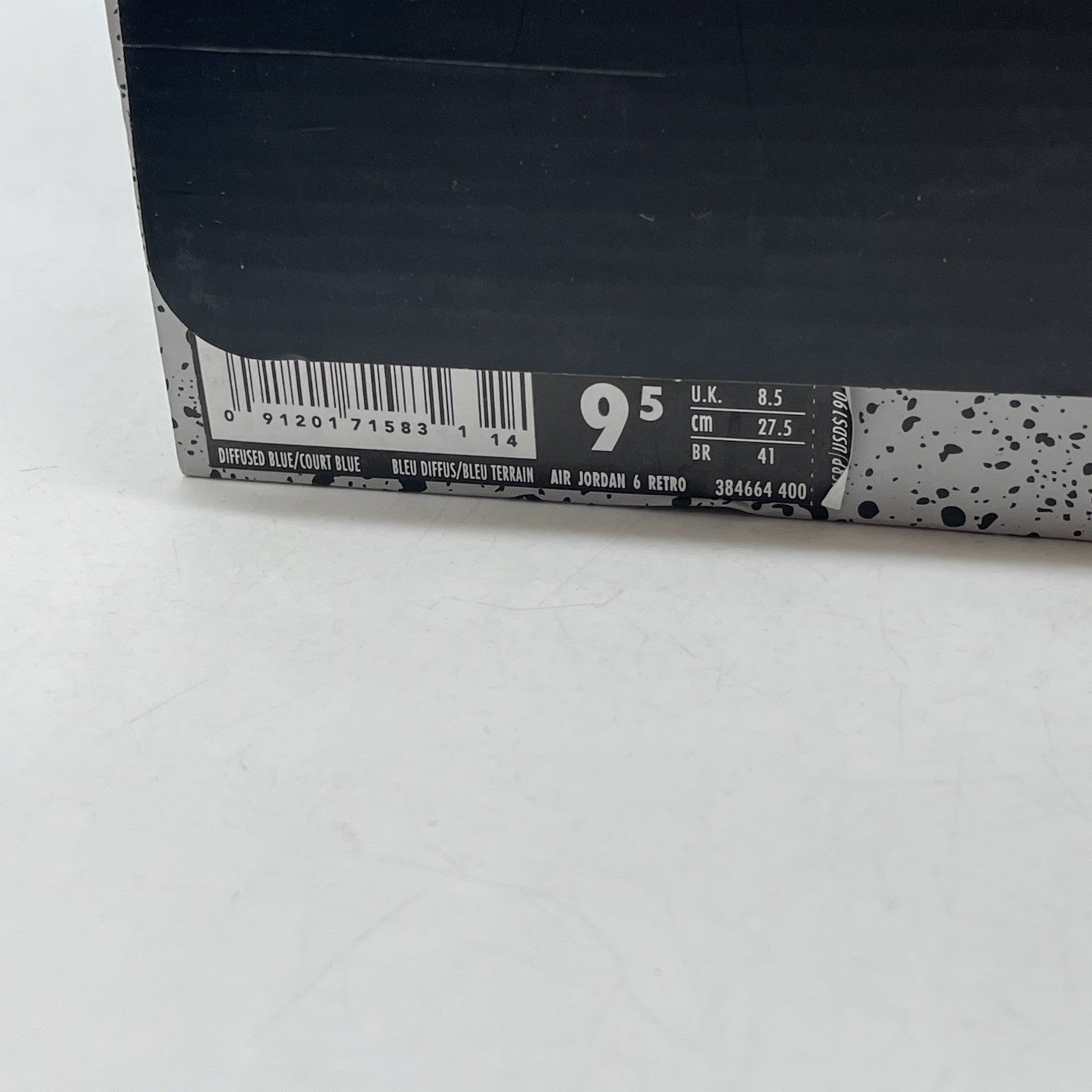 Size 9.5 - Air Jordan 6 Retro Diffused Blue (384664-400)