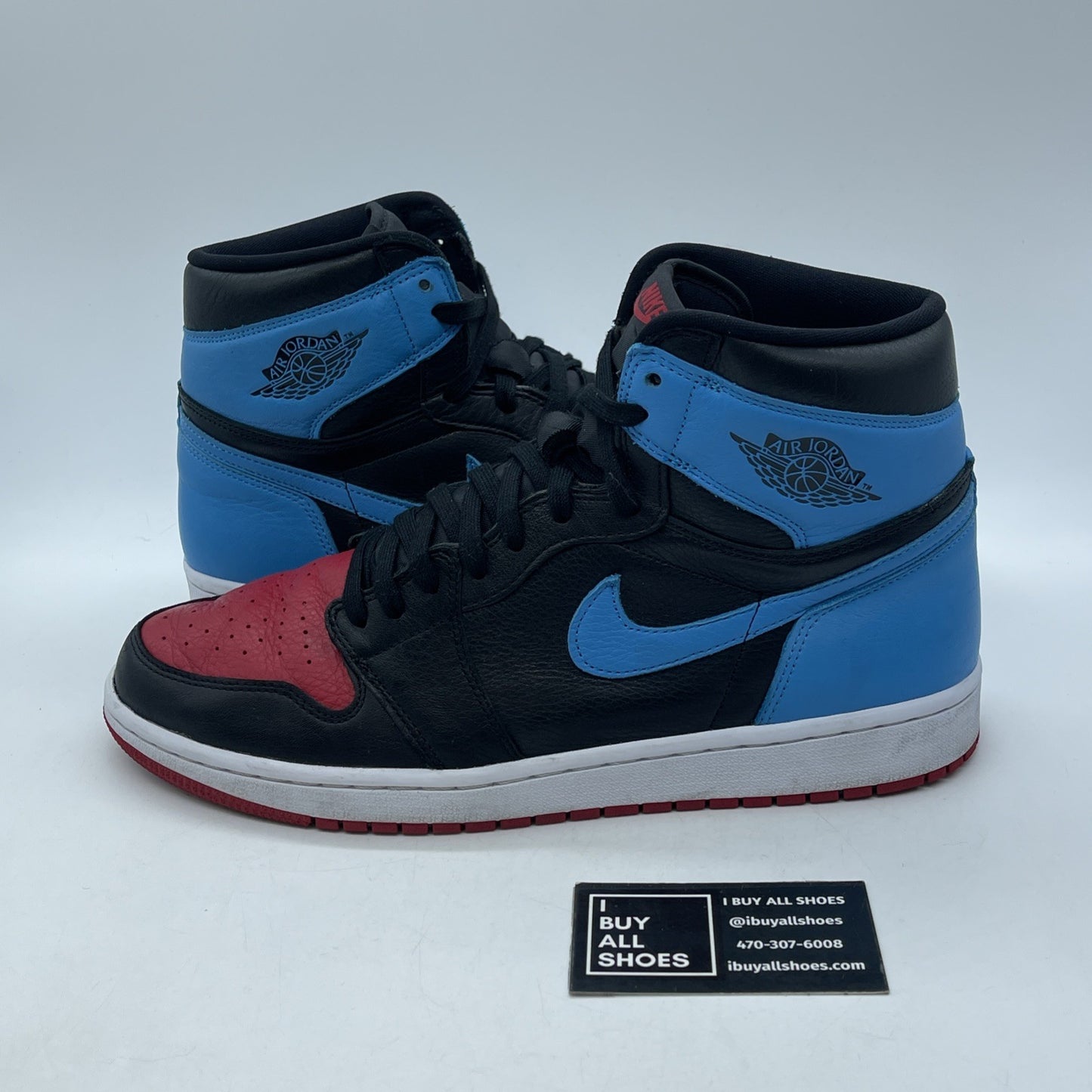 Size 13.5 - Jordan 1 High OG UNC To Chicago 2020 Black Leather (CD0461-046)