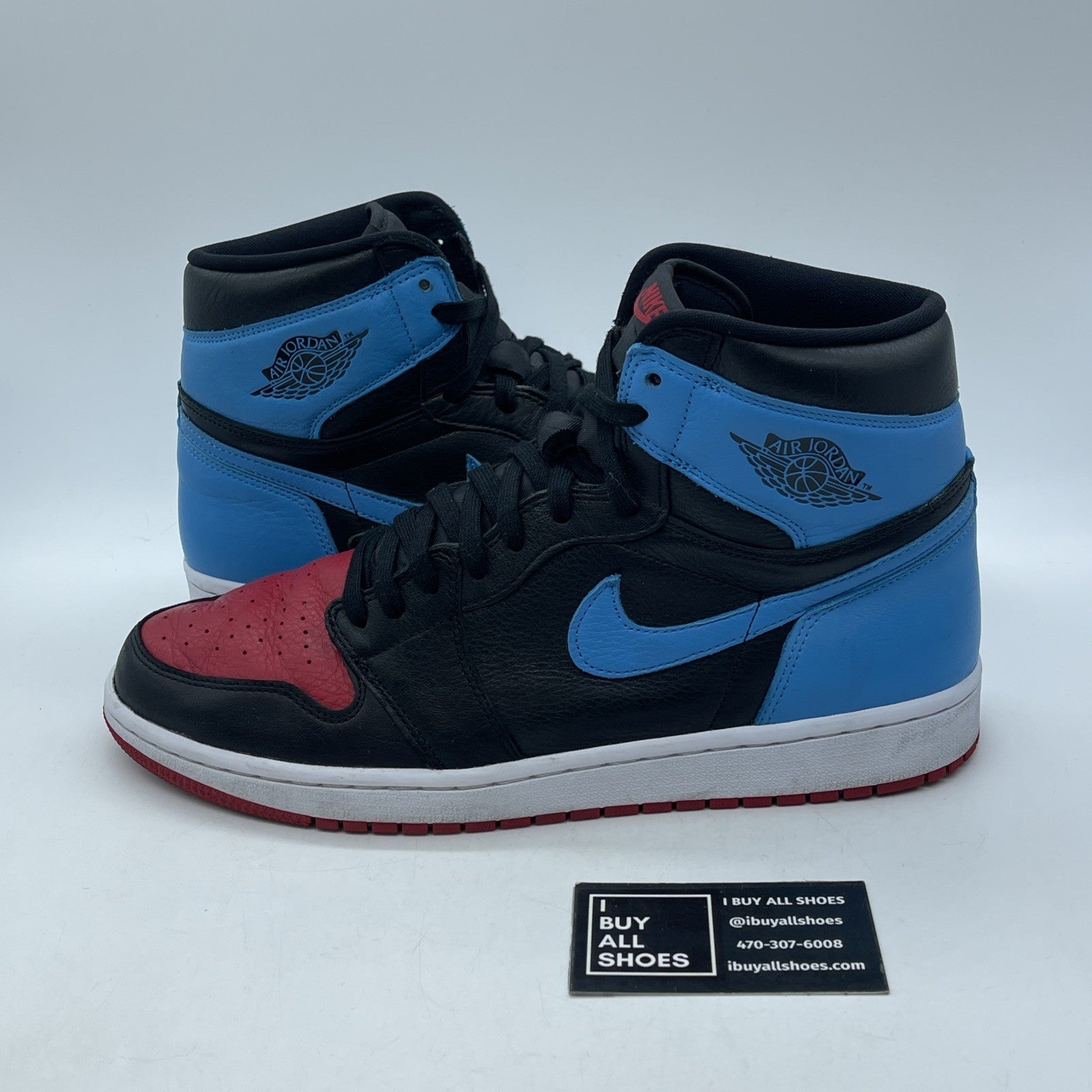 Size 13.5 - Jordan 1 High OG UNC To Chicago 2020 Black Leather (CD0461-046)