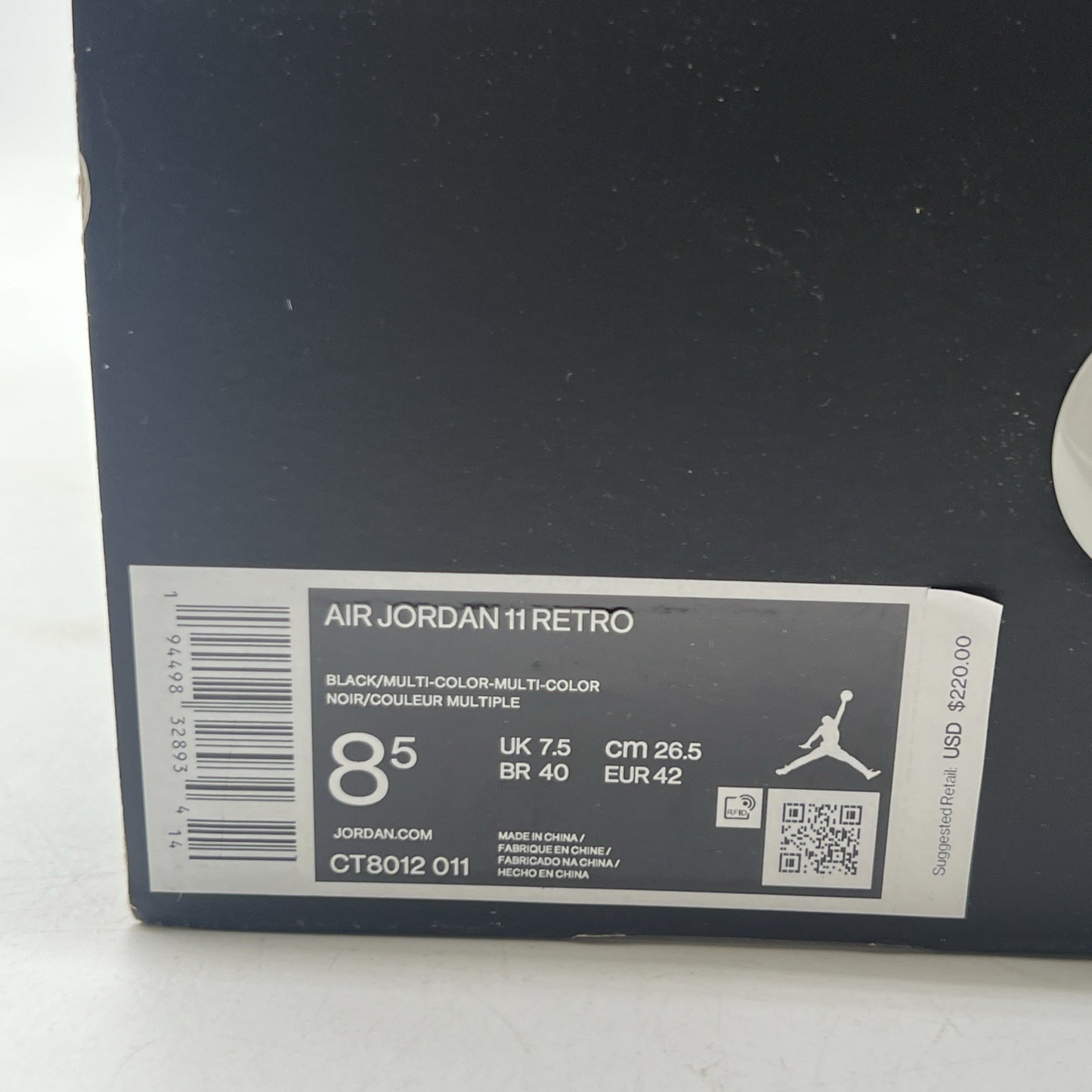 Size 8.5 - Air Jordan 11 Retro High Jubilee / 25th Anniversary (CT8012-011)