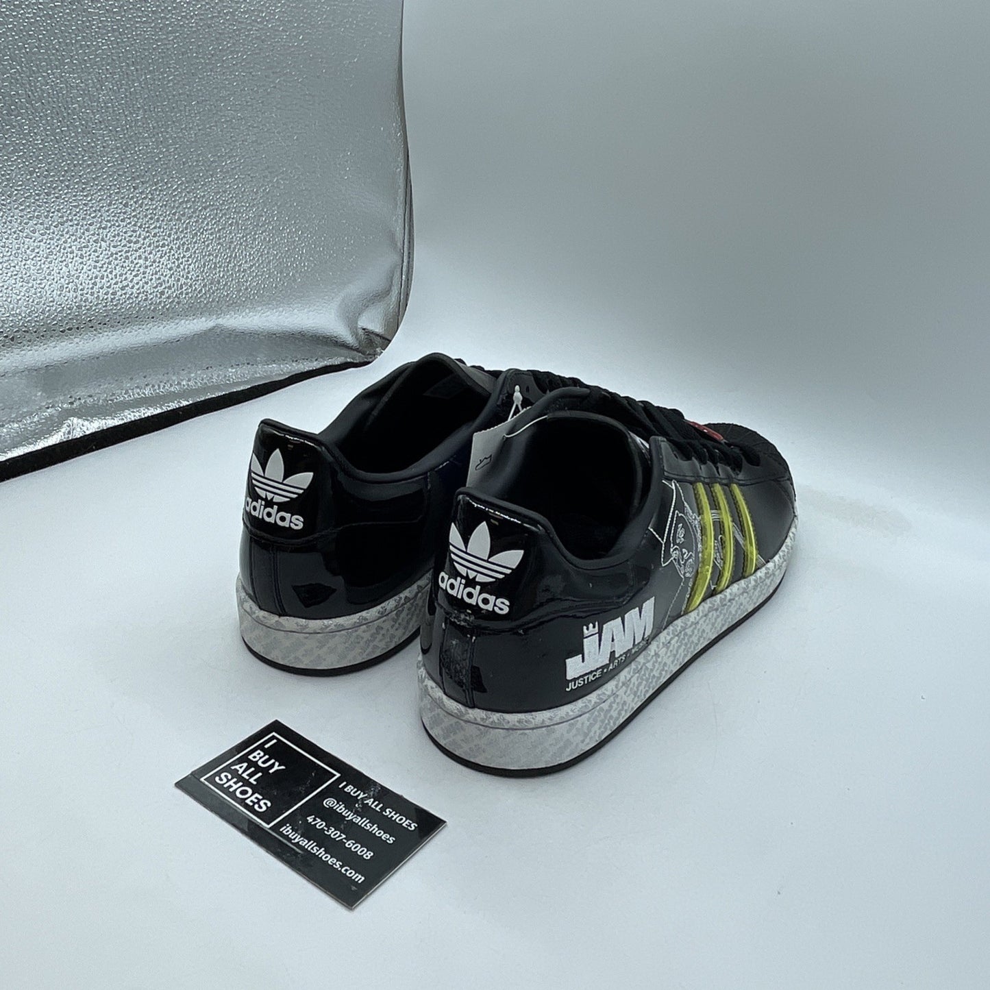 Size 13 - adidas Superstar 1 x Jam Mast Jay Black Leather (059621)