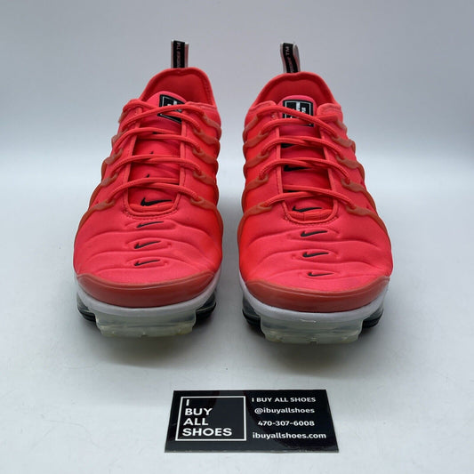 Size 10 - Nike Air VaporMax Plus Red Pink Black White Suede Leather (924453-602)