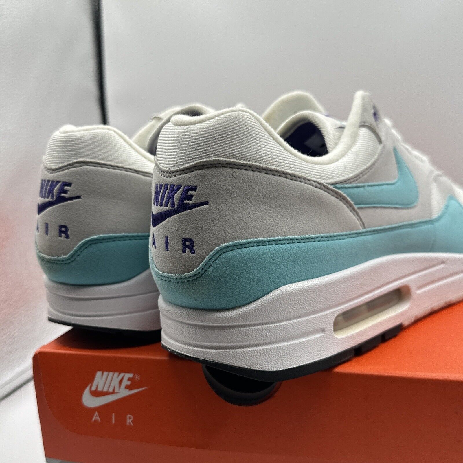 Size 12.5 - Nike Air Max 1 OG Aqua 2017 Anniversary With OG All Suede Light Blue