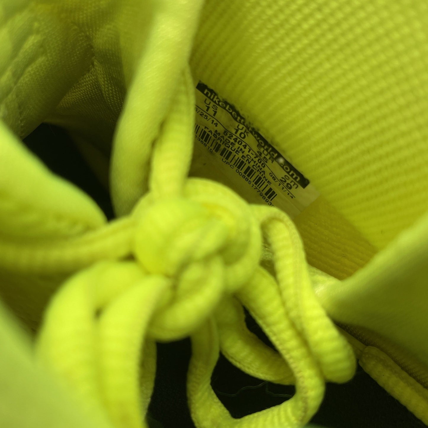 Size 11 - Nike Air Foamposite Pro Volt 2014 Black Leather Suede (624041-700)