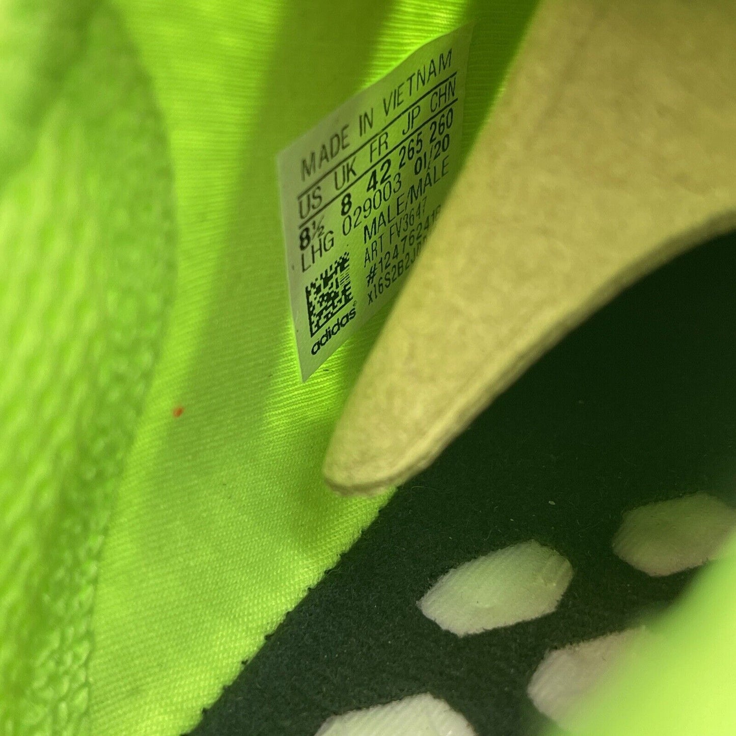 Size 8 - adidas NMD_R1 Glitch - Signal Green Black Suede Leather (FV3647)