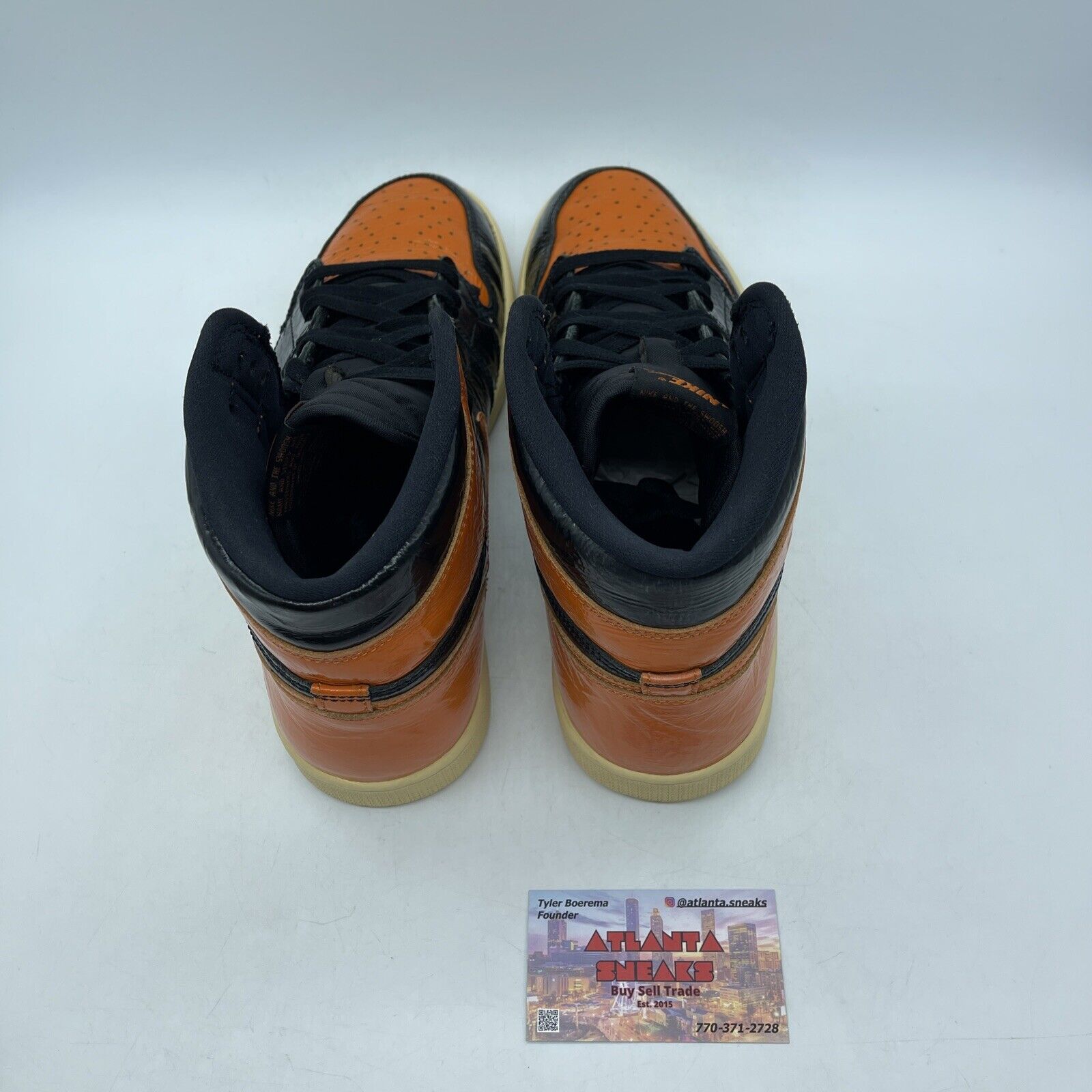 Size 10.5 - Jordan 1 Retro OG High Shattered Backboard 3.0 Orange (555088-028)