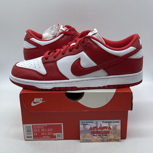 Size 10.5 - Nike Dunk Retro SP Low St. John's Red White Leather (CU1727-100)