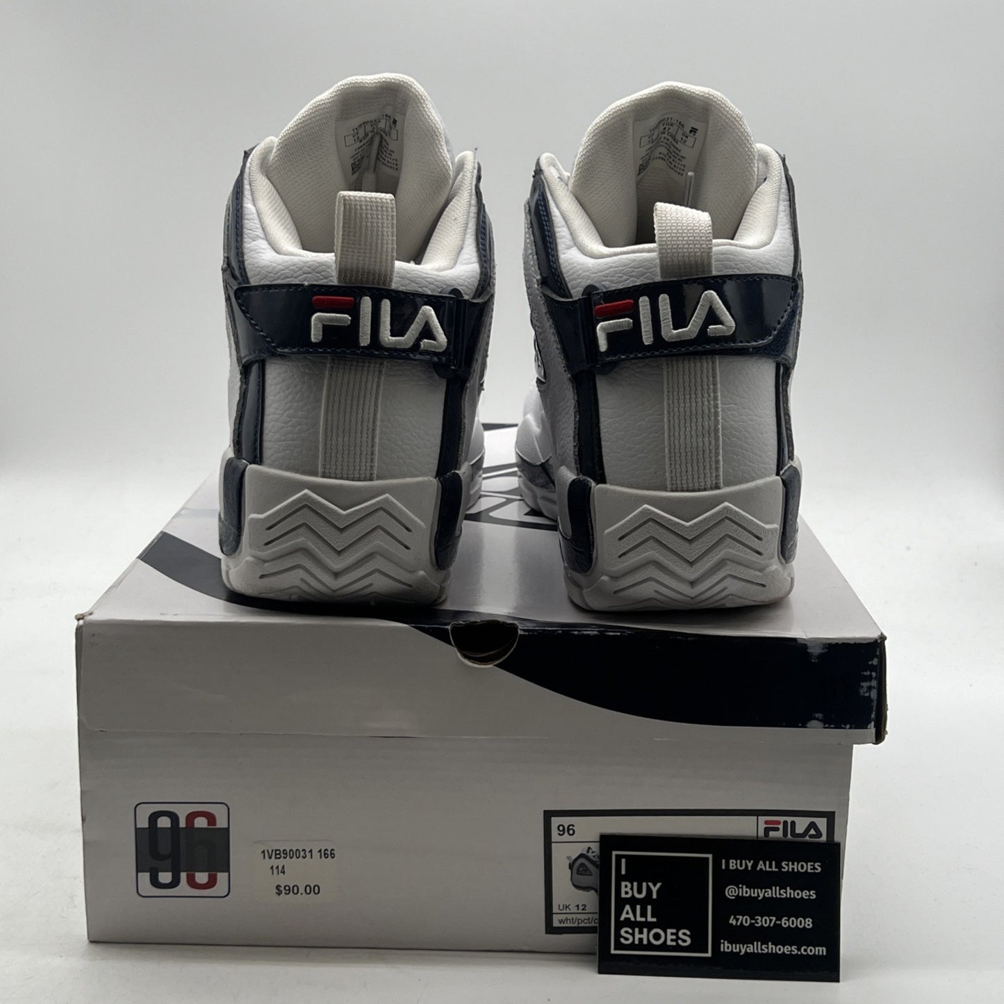 Size 13 - FILA 96' Grant Hill 2 Retro  White/Navy/Red (1VB90031-166)