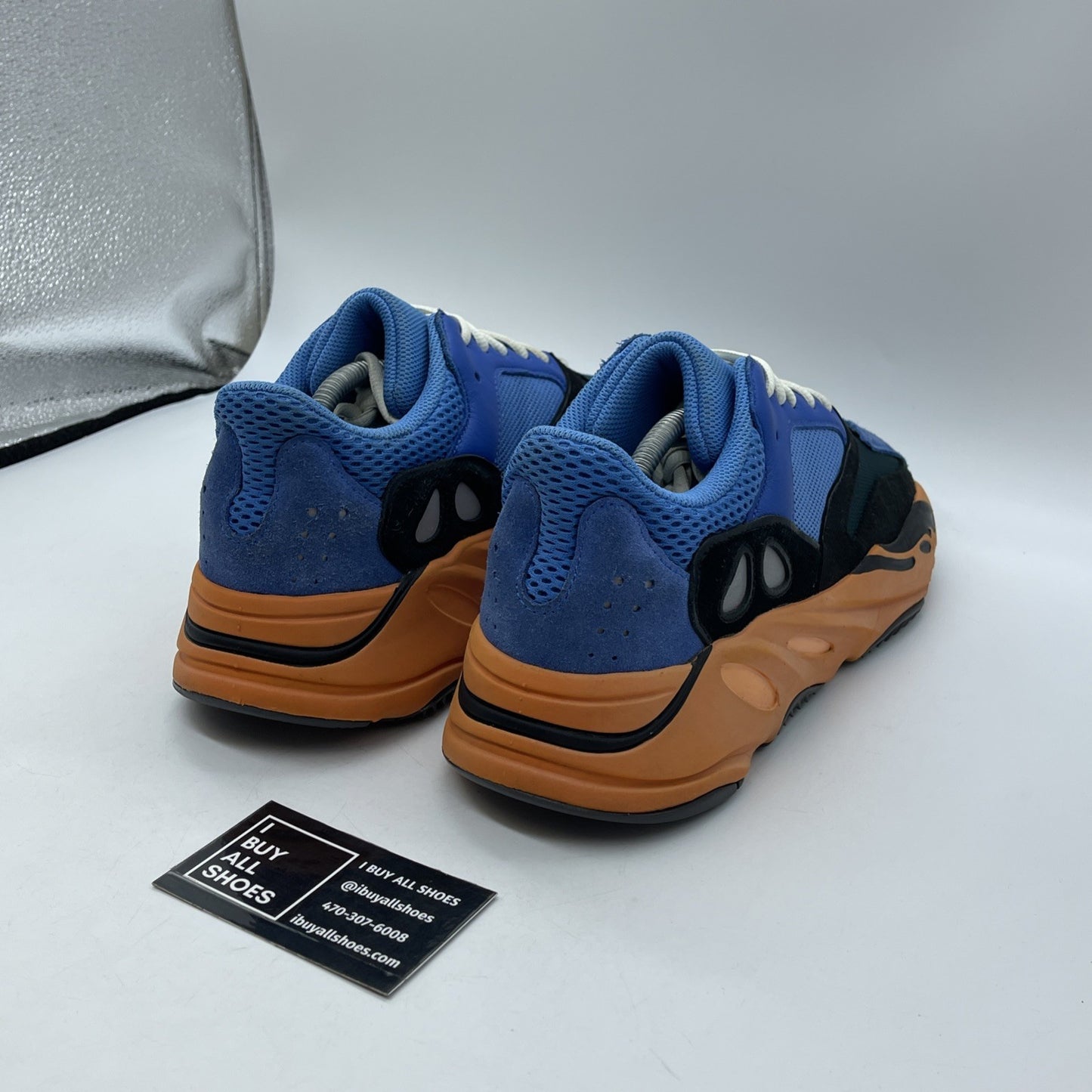 Size 11 - adidas Yeezy Boost 700 Bright Blue Black Suede Leather (GZ0541)