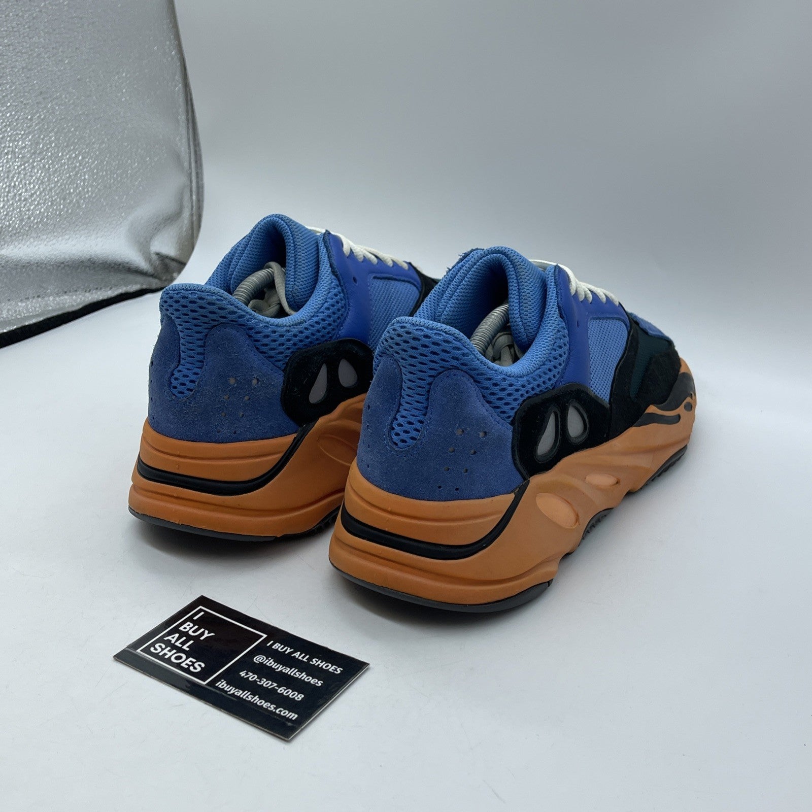 Size 11 - adidas Yeezy Boost 700 Bright Blue Black Suede Leather (GZ0541)
