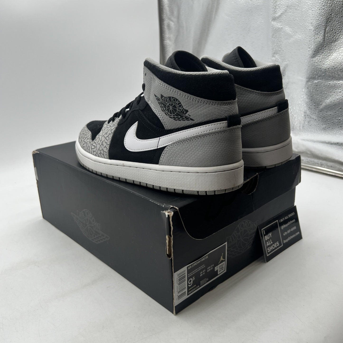 Size 9.5 - Air Jordan 1 Mid SE Elephant Toe (DM1200-016)