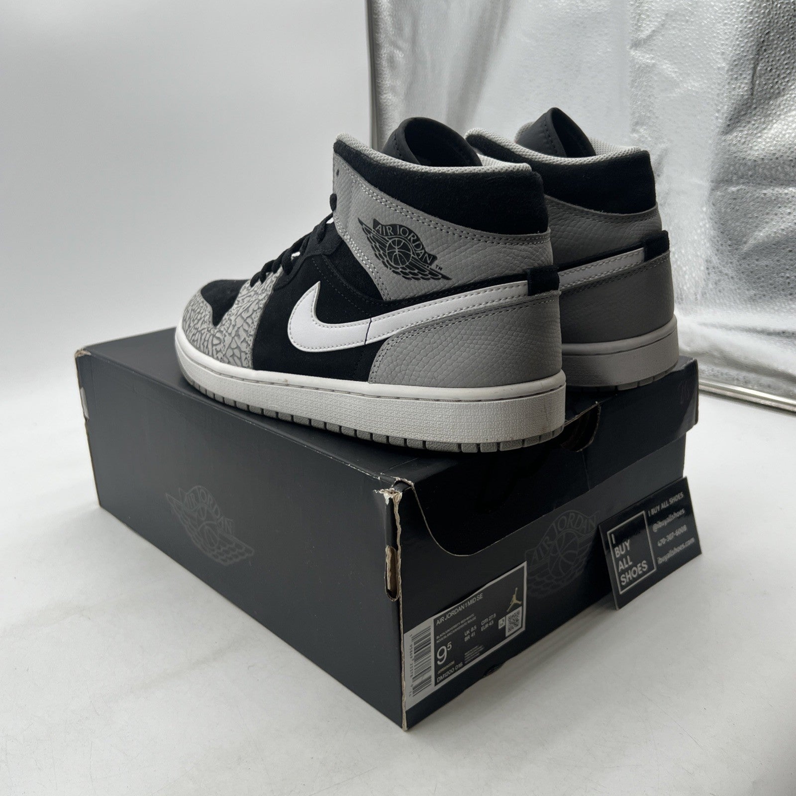 Size 9.5 - Air Jordan 1 Mid SE Elephant Toe (DM1200-016)
