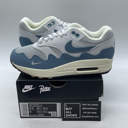 Size 3.5 - Nike Air Max 1 Patta Waves Noise Aqua (DH1348-004)