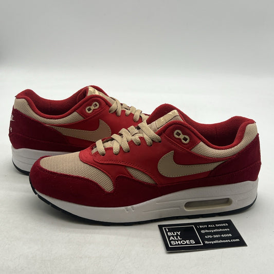 Size 9.5 - Nike Air Max 1 Premium Retro Red Curry (908366-600)