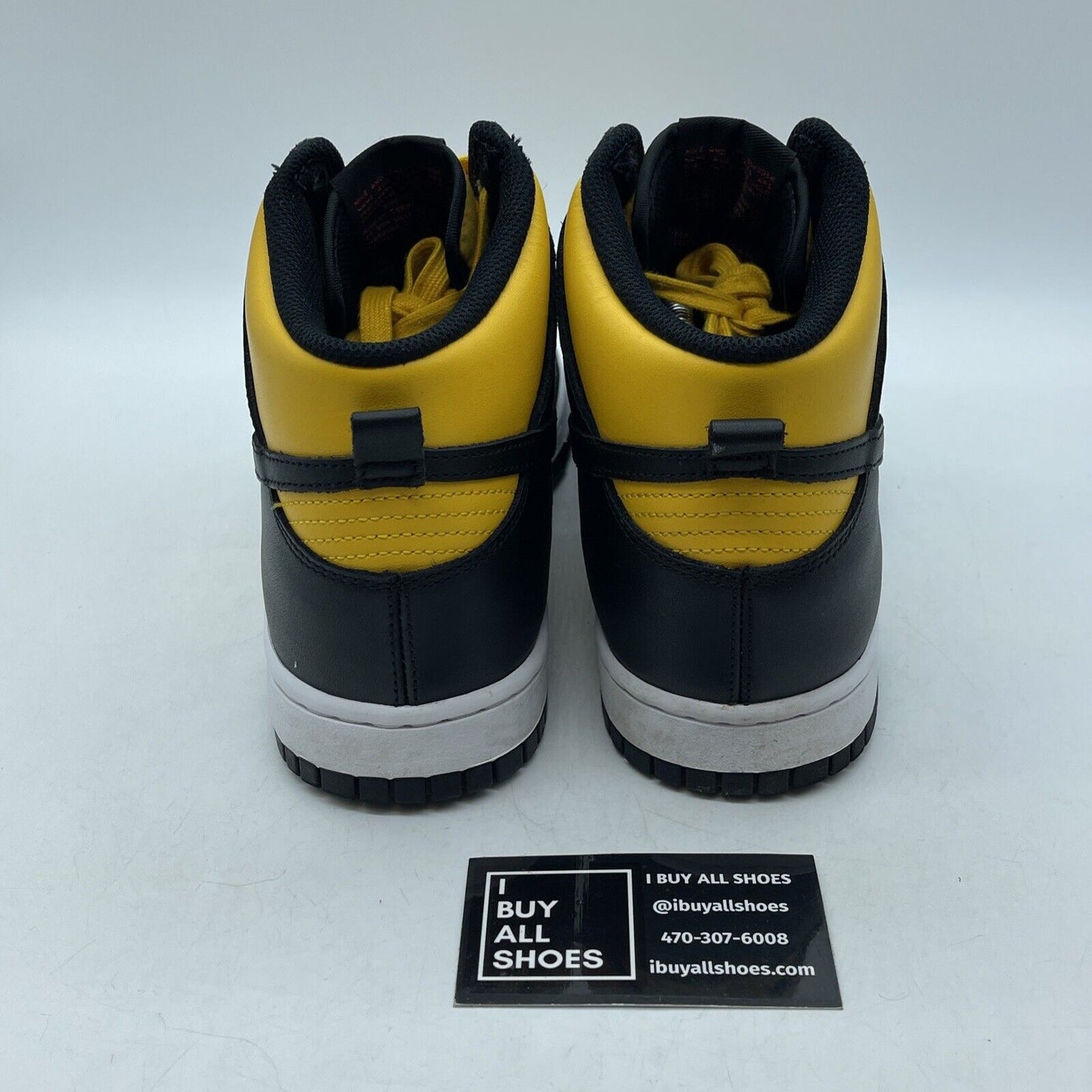 Size 10 - Nike Dunk Retro High Bruce Lee Yellow Black White Leather (DD1399-700)