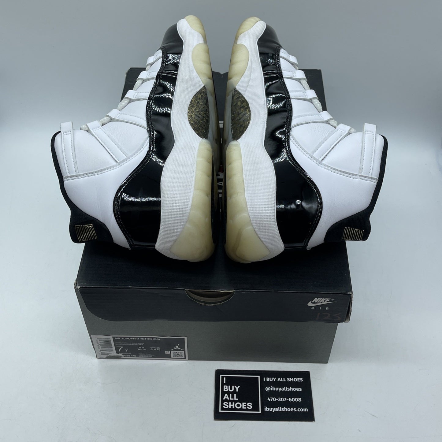 Size 7Y - Jordan 11 Retro Mid Gratitude / Defining Moments Black (378038-170)