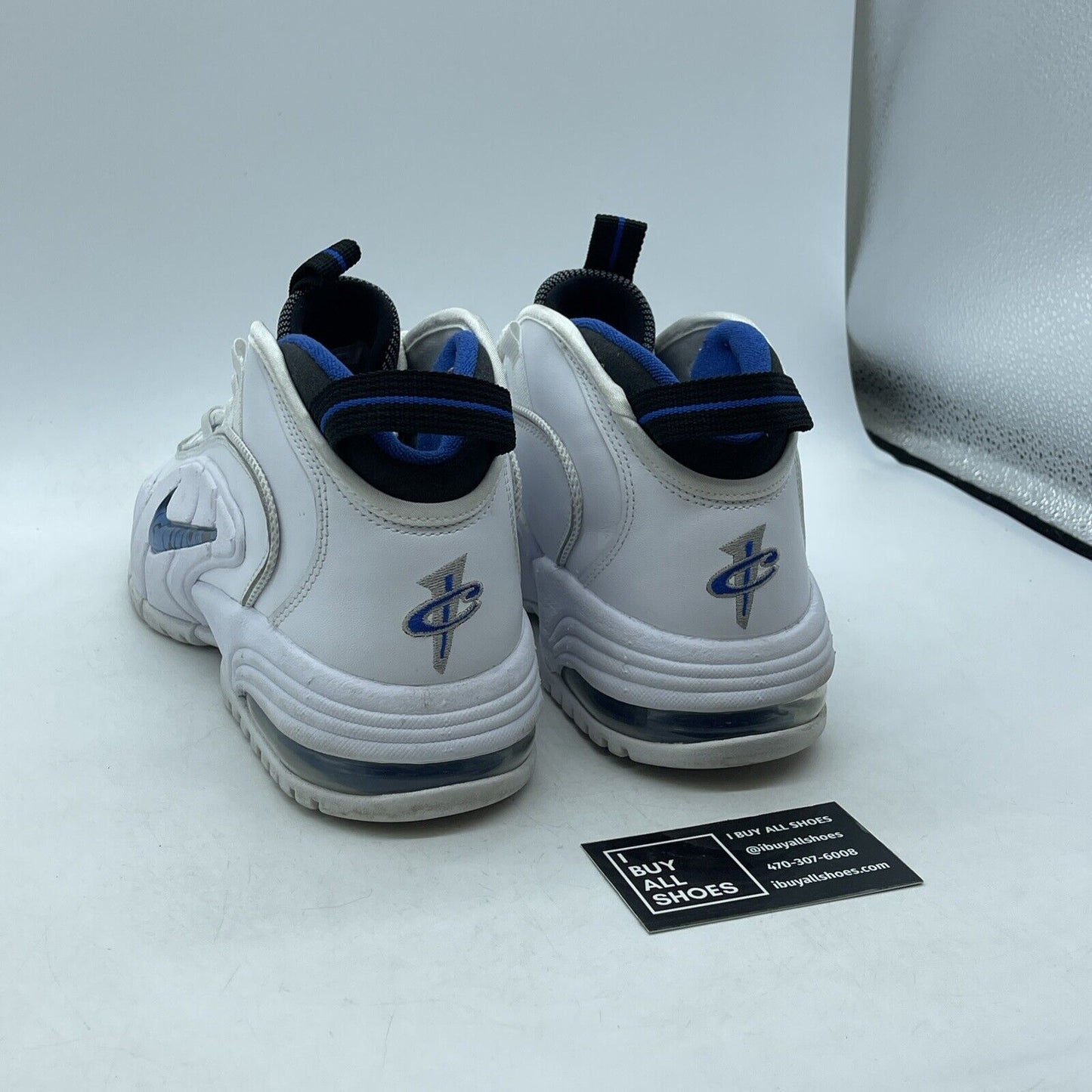 Size 10 - Nike Air Max Penny 1 2022 Home White Blue Suede Leather (DV0684-100)